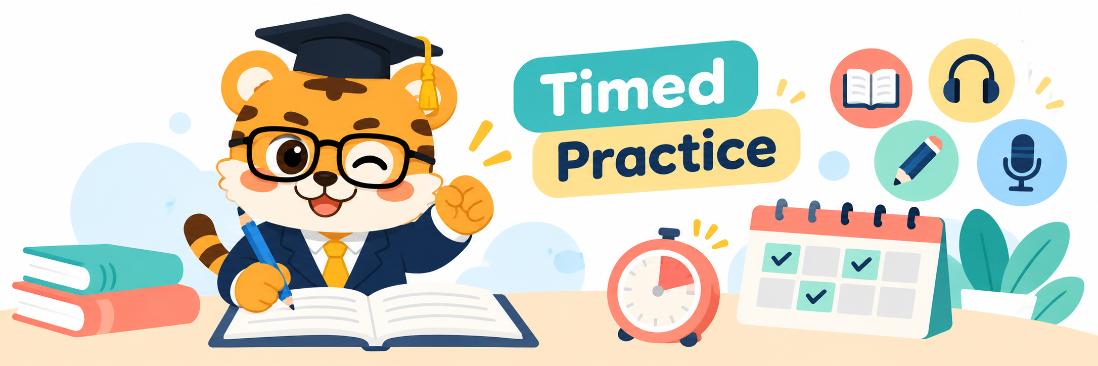 Timed practice for IELTS Listening Reading Writing and Speaking