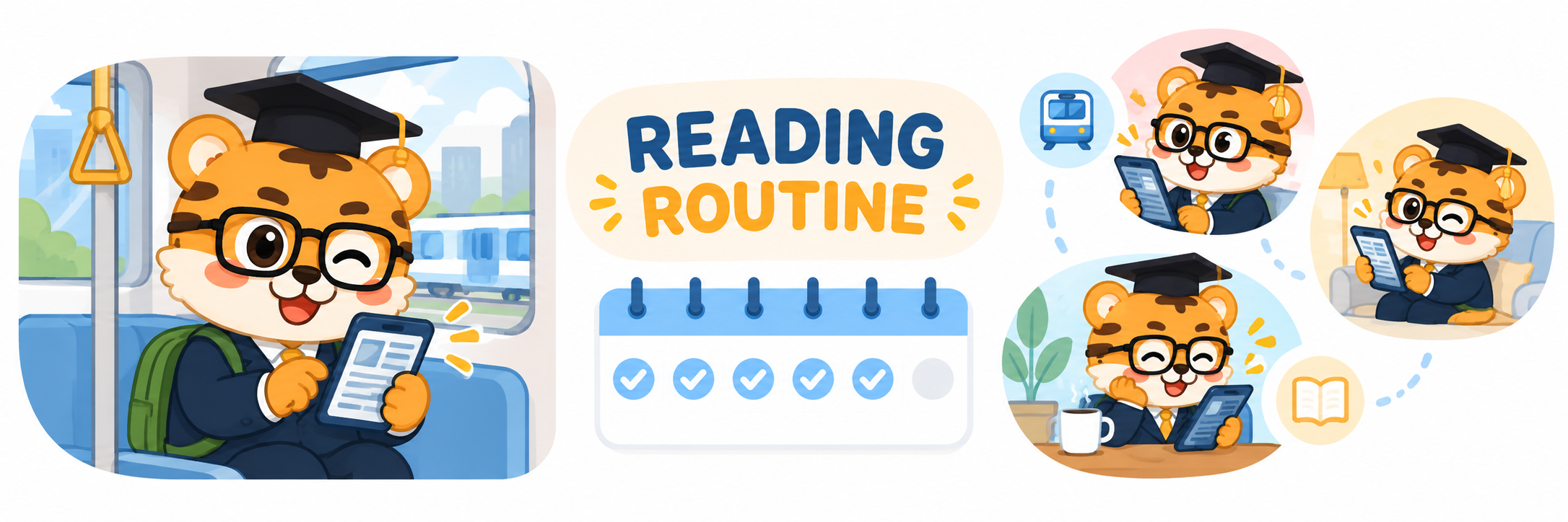 Reading frequency in a daily routine