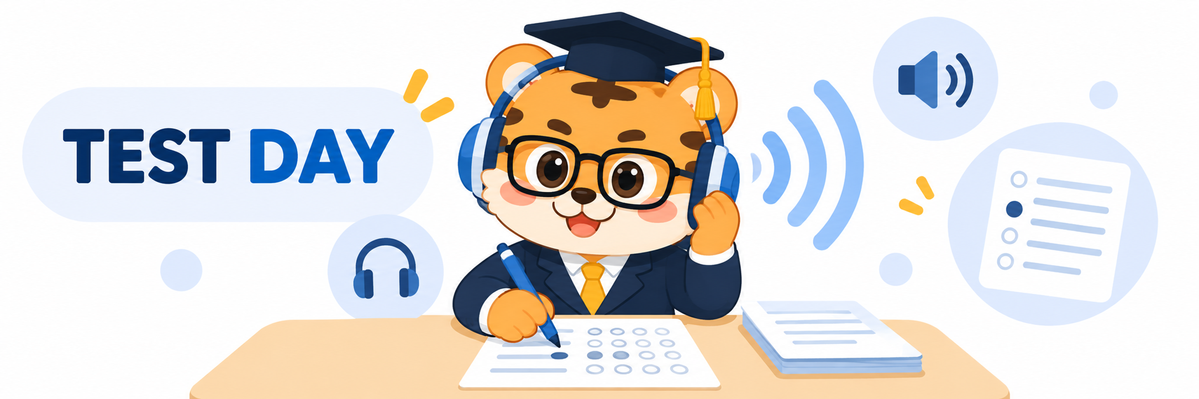 Check the audio before IELTS Listening begins