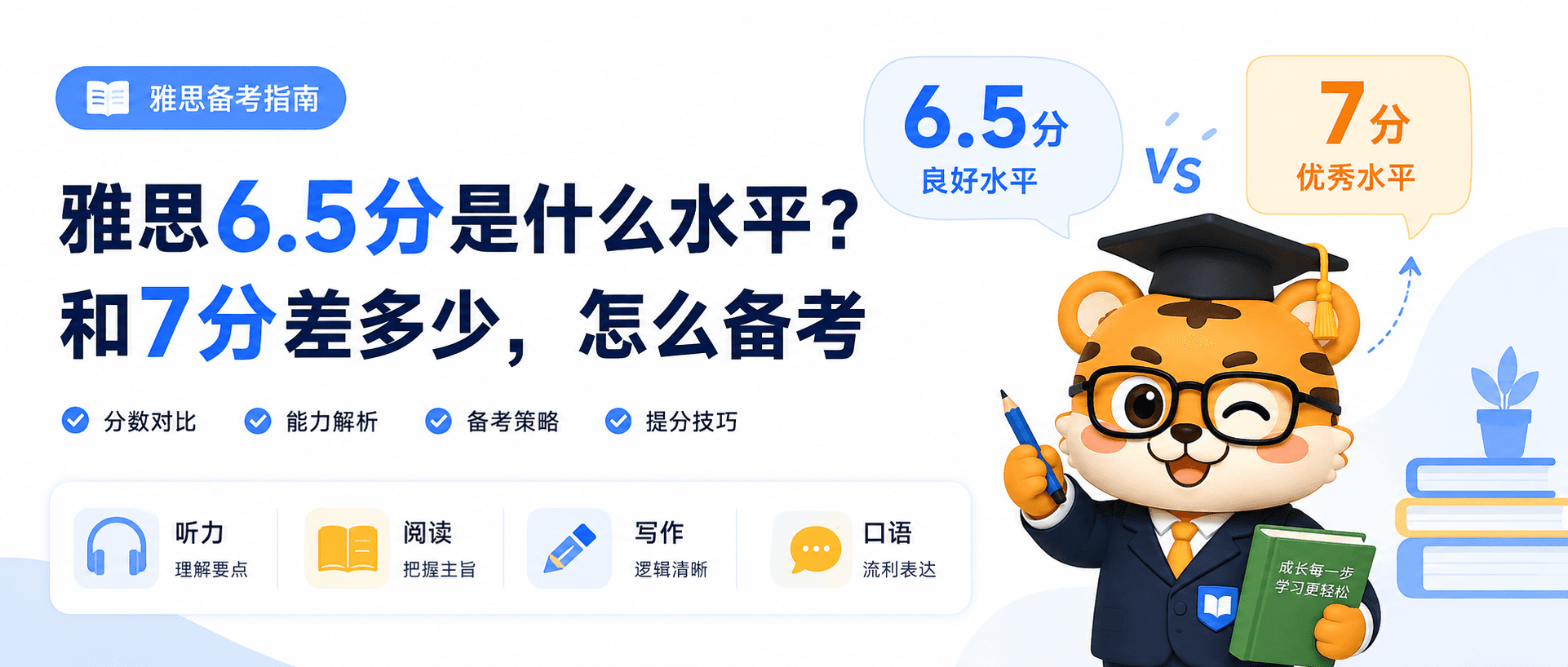 雅思6.5分是什么水平？和7分差多少 [备考指南]